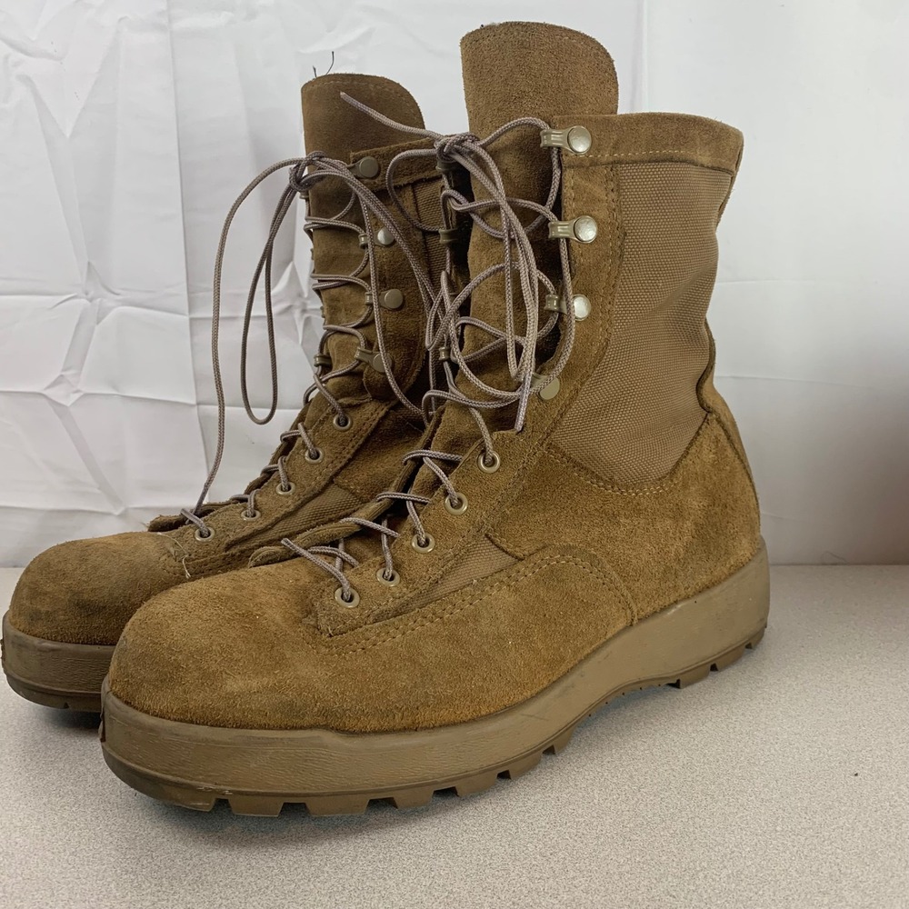 McRae Footwear Combat Boots Mens 12.5R Coyote Brown Gore-Tex Waterproof Military